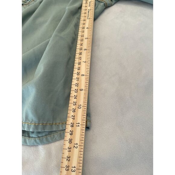 Y2K True Religion Joey Short Big Row 27" Waist USA Made Jeans - Picture 8 of 8